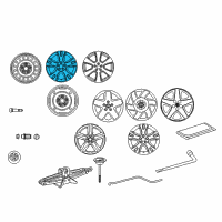 OEM 2007 Toyota Matrix Wheel, Alloy Diagram - 42611-AB021