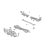 OEM Honda Rod, Brake Pedal Support Diagram - 74232-S5A-000