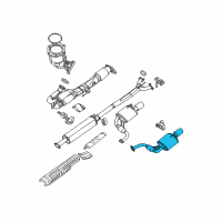 OEM Nissan Maxima Exhaust, Main Muffler Assembly Diagram - 20110-9N01A