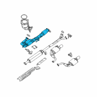 OEM Nissan Maxima Exhaust Tube Assembly, Front W/Catalyst Diagram - 20020-9DC0A