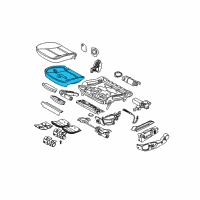 OEM 2007 BMW M5 Padded Section, Comfort Seat Diagram - 52-10-7-007-598