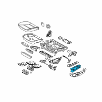 OEM BMW 525xi Switch Seat Adjusting Front Right Diagram - 61-31-9-287-096