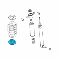 OEM Ford Police Interceptor Utility Coil Spring Diagram - LB5Z-5560-S