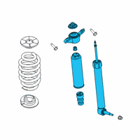 OEM 2021 Ford Police Interceptor Utility Shock Assembly Diagram - LB5Z-18125-H