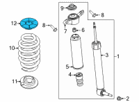 OEM Lincoln Aviator Upper Seat Diagram - LB5Z-5586-C