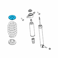 OEM 2020 Ford Police Interceptor Utility Spring Insulator Diagram - LB5Z-5586-A