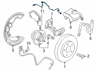 OEM 2022 Cadillac CT4 Wear Sensor Diagram - 84945105