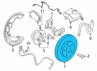 OEM Cadillac CT4 Rotor Diagram - 13520064