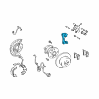 OEM 2005 Lexus ES330 Mounting, Rear Disc Brake Cylinder Diagram - 47721-33150