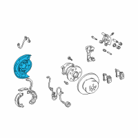 OEM Toyota Solara Splash Shield Diagram - 46503-06030