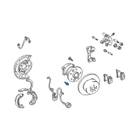 OEM 2007 Toyota Solara Hub & Bearing Bolt Diagram - 90105-A0021