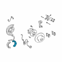 OEM Lexus ES300 Shoe Assy, Parking Brake, LH NO.2 Diagram - 46590-33020