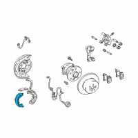 OEM Lexus ES300 Shoe Assembly, Parking Brake Diagram - 46540-20070