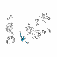 OEM 2008 Toyota Solara ABS Sensor Wire Diagram - 89516-33010