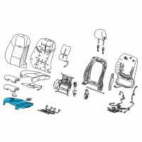 OEM 2018 Cadillac ATS Seat Cushion Pad Diagram - 22826674