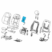 OEM 2019 Cadillac ATS Seat Back Heater Diagram - 13508735