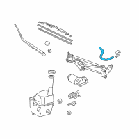 OEM 2017 Toyota Sienna Washer Hose Diagram - 90068-33125