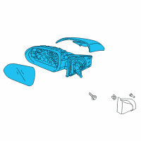 OEM 2020 Kia Rio Outside Mirror Assembly Diagram - 87610H9110