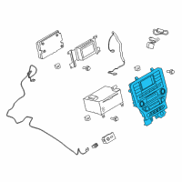 OEM 2018 Ford Mustang Climate Control Module Diagram - JR3Z18842A