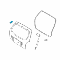 OEM Hyundai Bracket-Tail Gate Lifter, RH Diagram - 81782-2E000