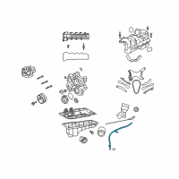 OEM Ram Tube-Engine Oil Indicator Diagram - 53032934AB