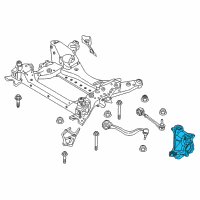 OEM 2021 BMW X3 Steering Knuckle, Left Diagram - 31-21-6-882-595