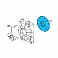 OEM 2022 Honda Ridgeline Fan, Cooling Diagram - 19020-RV0-A01