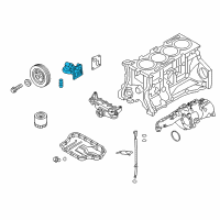 OEM Hyundai Bracket Assembly-Oil Filter Diagram - 21522-2C000
