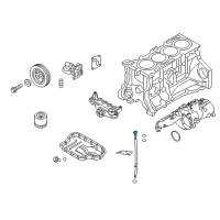 OEM Hyundai Genesis Coupe Oil Level Gauge Rod Assembly Diagram - 26611-2C000