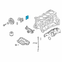 OEM Hyundai Gasket-Oil Filter Bracket Diagram - 21524-2C200