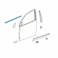 OEM 2012 Chevrolet Captiva Sport Belt Weatherstrip Diagram - 95460119