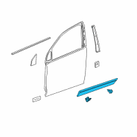 OEM 2015 Chevrolet Captiva Sport Side Molding Diagram - 19179809