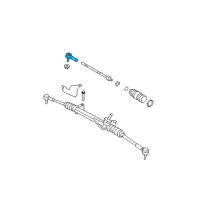 OEM Mercury Outer Tie Rod Diagram - 8L8Z-3A130-A