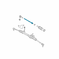 OEM 2008 Ford Escape Inner Tie Rod Diagram - 8L8Z-3280-A