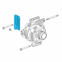 OEM 2013 Chevrolet Malibu Alternator Bracket Diagram - 20918520