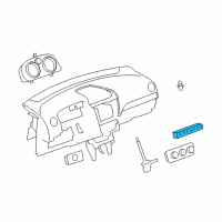 OEM Saturn Switch, Driver Information Display & Multifunction Diagram - 25923917