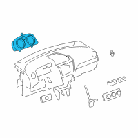 OEM 2008 Saturn Vue Instrument Cluster Diagram - 15853798