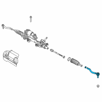 OEM 2020 Chrysler Pacifica Tie Rod-Outer End Diagram - 68318141AB