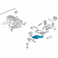OEM Honda Evaporator Diagram - 80215-S5D-G01