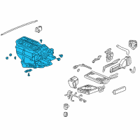 OEM 2006 Honda Element Sub-Heater Unit Diagram - 79106-SCV-A01