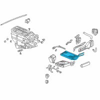 OEM Honda Core Sub-Assembly, Heater Diagram - 79110-S9A-A01