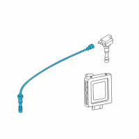 OEM 2003 Hyundai XG350 Cable Set-Spark Plug Diagram - 27501-39A00