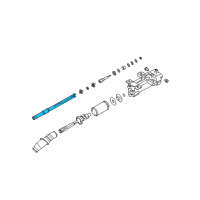 OEM 2005 Cadillac CTS Steering Column-Lower Shaft Diagram - 26092433