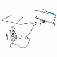 OEM 2020 Ram 1500 Arm-Front WIPER Diagram - 68338924AA