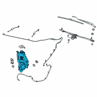 OEM 2020 Ram 1500 Reservoir-Windshield Washer Diagram - 68291572AE