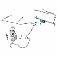 OEM 2022 Ram 1500 Motor-Windshield WIPER Diagram - 68385090AC