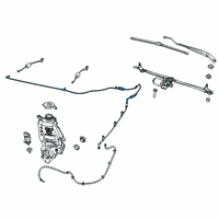 OEM 2022 Ram 1500 Hose-Windshield Washer Diagram - 68291573AC