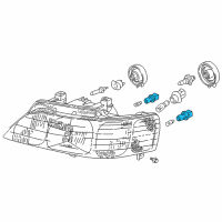 OEM Acura Socket (2P) Diagram - 34303-SX0-003