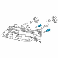 OEM Honda Socket (2P) Diagram - 34303-SX0-003