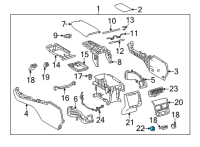 OEM 2021 Toyota Avalon Seat Heat Switch Diagram - 84751-33090